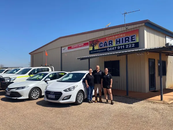 The Kimberley Car Hire team outside their Derby depot